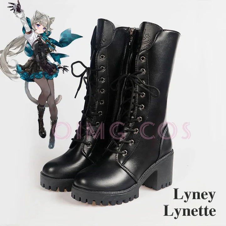 Lyney Lynette Cosplay Schoenen - Anime Chinese Stijl voor Vrouwen