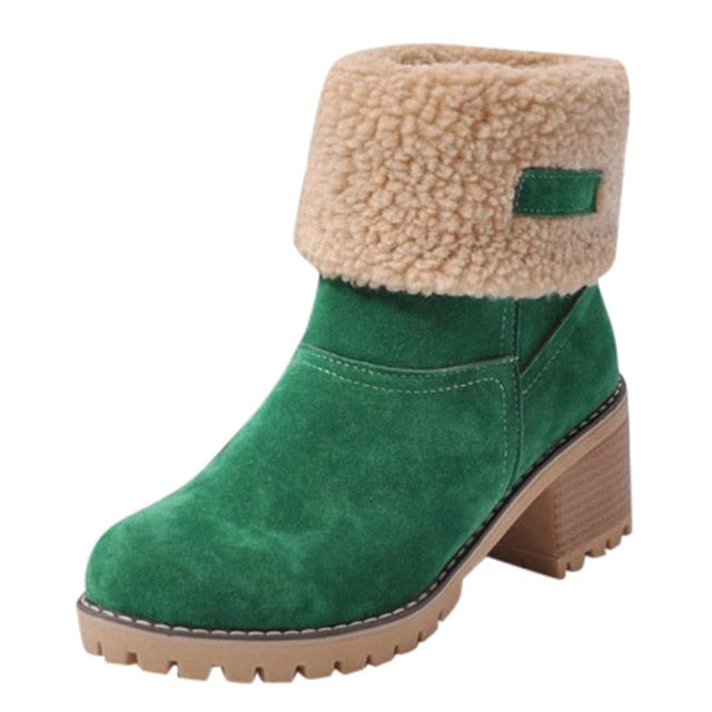 Dames Winter Flock Sneeuwlaarzen - Warme Dames Schoenen