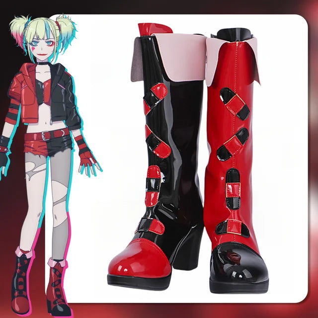 Harley Quinn Cosplay Schoenen - Anime Chinese Stijl voor